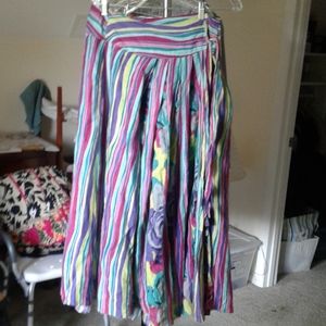 Soft Surroundings Skirt size L colorful wrap